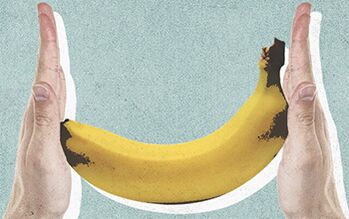 The penis size for the example of a banana